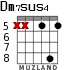 Dm7sus4 for guitar - option 5