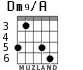 Dm9/A for guitar - option 2