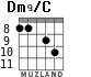 Dm9/C for guitar - option 5