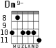 Dm9- for guitar - option 2
