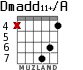 Dmadd11+/A for guitar - option 3
