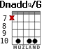 Dmadd9/G for guitar - option 1