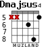 Dmajsus4 for guitar - option 3