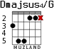 Dmajsus4/G for guitar - option 3