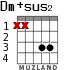 Dm+sus2 for guitar - option 1