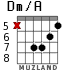 Dm/A for guitar - option 3