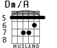 Dm/A for guitar - option 4