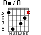 Dm/A for guitar - option 5