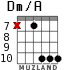 Dm/A for guitar - option 7