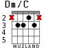 Dm/C for guitar - option 2