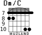 Dm/C for guitar - option 4