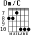Dm/C for guitar - option 5