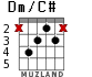 Dm/C# for guitar - option 2