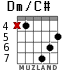 Dm/C# for guitar - option 3