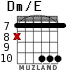 Dm/E for guitar - option 8