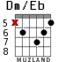 Dm/Eb for guitar - option 2