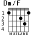 Dm/F for guitar - option 2