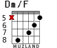 Dm/F for guitar - option 3