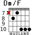 Dm/F for guitar - option 5