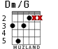 Dm/G for guitar - option 3