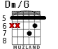 Dm/G for guitar - option 4