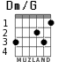 Dm/G for guitar - option 1
