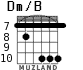 Dm/B for guitar - option 5