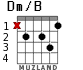 Dm/B for guitar - option 1