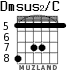 Dmsus2/C for guitar - option 4