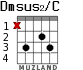 Dmsus2/C for guitar - option 1