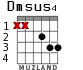 Dmsus4 for guitar - option 1
