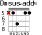 Dmsus4add9 for guitar - option 4