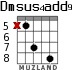 Dmsus4add9 for guitar - option 5