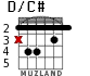 D/C# for guitar - option 2