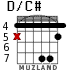 D/C# for guitar - option 3