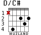 D/C# for guitar - option 1
