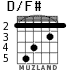 D/F# for guitar - option 2