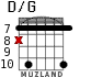 D/G for guitar - option 4