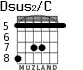 Dsus2/C for guitar - option 4