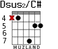 Dsus2/C# for guitar - option 4
