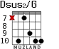 Dsus2/G for guitar - option 5