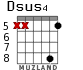 Dsus4 for guitar - option 4
