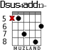 Dsus4add13- for guitar - option 3