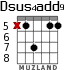 Dsus4add9 for guitar - option 4