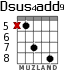 Dsus4add9 for guitar - option 5