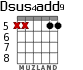 Dsus4add9 for guitar - option 1