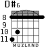 D#6 for guitar - option 4