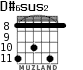 D#6sus2 for guitar - option 4