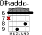 D#7add13- for guitar - option 3