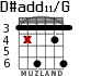 D#add11/G for guitar - option 5